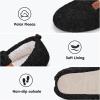 imageATHMILE Fuzzy Slippers for Women House Slippers Memory Foam Curly Loafer with Polar Fleece Lining Indoor Outdoor GreyBlack
