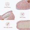 imageATHMILE Fuzzy Slippers for Women House Slippers Memory Foam Curly Loafer with Polar Fleece Lining Indoor Outdoor GreyPink