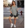 imageATHMILE Oversized Tshirts for Women Summer 2026 V Neck Casual Workout Plus Size Tops Spring Fashion Cute Basic Trendy OutfitsGrey