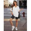 imageATHMILE Oversized Tshirts for Women Summer Beach 2025 V Neck Casual Tunic Tops Spring Fashion Cute Basic Trendy OutfitsWhite