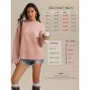 imageATHMILE Sweaters for Women 2025 Fall Fashion Outfits Long Sleeve Loose Casual Crewneck Ribbed Knit Pullover Winter ClothesPink