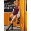 imageATHMILE Tank Top Body Suits Women Sexy Crew Neck Racerback Halter Ribbed Sleeveless Bodysuit for WomenBurgundy