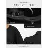 imageATHMILE Womens Oversized Long Sleeve T Shirts Basic Crewneck Tee Fall Tops Casual Workout Fashion Casual Y2K ClothesBlack