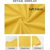 imageATHMILE Womens Summer Tops Pleated Crew Neck T Shirts Swiss Dot Puff Sleeve Loose Casual Blouses Trendy Date OutfitsLemon Yellow