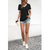 imageATHMILE Womens Short Sleeve TShirts Spring Summer Tops Casual Soft Tunic V Neck Basic Workout Clothes Fashion Outfits 2026Black