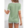 imageATHMILE Womens Short Sleeve TShirts Spring Summer Tops Casual Soft Tunic V Neck Basic Workout Clothes Fashion Outfits 2026Green