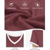 imageATHMILE Womens Short Sleeve TShirts Spring Summer Tops Casual Soft Tunic V Neck Basic Workout Clothes Fashion Outfits 2026Wine Red