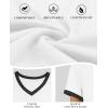imageATHMILE Womens Short Sleeve TShirts Spring Summer Tops Casual Soft Tunic V Neck Basic Workout Clothes Fashion Outfits 2026White