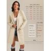 imageWomens Fall Sweater Open Front Knit Lightweight Cardigan Casual Long Coatigan Lady Jacket Coat Winter Outerwear 2026Beige