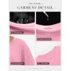 imageATHMILE Womens Oversized T Shirts Loose Fit Crewneck Short Sleeve Tops Summer Casual Blouse Y2K 2025 Basic Tee BeachZpink