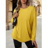 imageATHMILE Womens Oversized T Shirts Loose Fit Crewneck Short Sleeve Tops Summer Casual Blouse Y2K 2025 Basic Tee BeachZyellow
