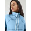 imageATHMILE Womens Oversized HalfZip Sweatshirts Fleece Lined Funnel Neckline Teen Girls Y2K Fall Winter Clothes FashionSky Blue