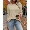 imageATHMILE Long Sleeve Shirts for Women Tunic Fall Tops Loose Fit Dressy Crew Neck Basic Sweaters 2025Blue