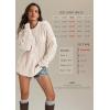 imageATHMILE Oversized Cable Knit Sweaters for Women Fall Fashion Outfits Long Sleeve Loose Crewneck Winter Clothes 2025Cream