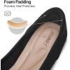 imageATHMILE Pointed Toe Flats for Women UltraComfortable Knit Ballet Flats Shoes for Women with Memory Foam ampamp Padding Machine Washable Womens Flats for Work Office Casual WeddingBlack