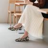 imageATHMILE Pointed Toe Flats for Women UltraComfortable Knit Ballet Flats Shoes for Women with Memory Foam ampamp Padding Machine Washable Womens Flats for Work Office Casual WeddingLeopard