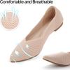 imageATHMILE Pointed Toe Flats for Women UltraComfortable Knit Ballet Flats Shoes for Women with Memory Foam ampamp Padding Machine Washable Womens Flats for Work Office Casual WeddingNude