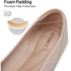 imageATHMILE Pointed Toe Flats for Women UltraComfortable Knit Ballet Flats Shoes for Women with Memory Foam ampamp Padding Machine Washable Womens Flats for Work Office Casual WeddingNude