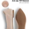 imageATHMILE Pointed Toe Flats for Women UltraComfortable Knit Ballet Flats Shoes for Women with Memory Foam ampamp Padding Machine Washable Womens Flats for Work Office Casual WeddingNude