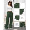 imageATHMILE Track Pants Women Sweatpants Wide Leg Straight Drawstring Teen Girl Fall Jogging Soft Lounge Athletic Pajama JoggersGreen