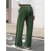 imageATHMILE Track Pants Women Sweatpants Wide Leg Straight Drawstring Teen Girl Fall Jogging Soft Lounge Athletic Pajama JoggersGreen