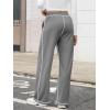 imageATHMILE Track Pants Women Sweatpants Wide Leg Straight Drawstring Teen Girl Fall Jogging Soft Lounge Athletic Pajama JoggersGrey