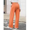 imageATHMILE Track Pants Women Sweatpants Wide Leg Straight Drawstring Teen Girl Fall Jogging Soft Lounge Athletic Pajama JoggersOrange