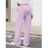 imageATHMILE Track Pants Women Sweatpants Wide Leg Straight Drawstring Teen Girl Fall Jogging Soft Lounge Athletic Pajama JoggersPurple