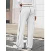 imageATHMILE Track Pants Women Sweatpants Wide Leg Straight Drawstring Teen Girl Fall Jogging Soft Lounge Athletic Pajama JoggersWhite