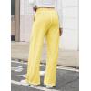imageATHMILE Track Pants Women Sweatpants Wide Leg Straight Drawstring Teen Girl Fall Jogging Soft Lounge Athletic Pajama JoggersYellow