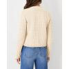 imageATHMILE Womens Cardigan Sweaters Casual Long Sleeve Button Down Crewneck Casual Knit Cropped Fall Winter Jackets ClothesBeige