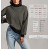 imageATHMILE Womens Fall Fashion Mock Neck Sweater Long Sleeve Plaid Ribbed Knit Loose Pullover Tops Trendy Office OutfitsBrownstripe