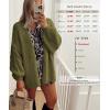 imageATHMILE Womens Fall Oversized Cardigan Sweaters Long Lantern Sleeve Knit Open Front Lightweight Winter Fashion Clothes 2025Army Green