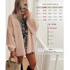 imageATHMILE Womens Fall Oversized Cardigan Sweaters Long Lantern Sleeve Knit Open Front Lightweight Winter Fashion Clothes 2025Light Pink