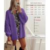 imageATHMILE Womens Fall Oversized Cardigan Sweaters Long Lantern Sleeve Knit Open Front Lightweight Winter Fashion Clothes 2025Purple