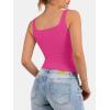 imageATHMILE Tank Top for Women Spring Summer Square Neck Sleeveless Double Lined Basic Going Out TopMagenta