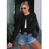 imageATHMILE Cropped Cardigan Sweaters for Women Lightweight Crop Knit Y2k Fall Outfits Fashion Clothes 2026Black