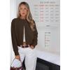 imageATHMILE Cropped Cardigan Sweaters for Women Lightweight Crop Knit Y2k Fall Outfits Fashion Clothes 2026Brown