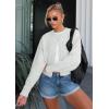 imageATHMILE Cropped Cardigan Sweaters for Women Lightweight Crop Knit Y2k Fall Outfits Fashion Clothes 2026Grey