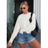imageATHMILE Cropped Cardigan Sweaters for Women Lightweight Crop Knit Y2k Fall Outfits Fashion Clothes 2026White