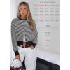 imageATHMILE Cropped Cardigan Sweaters for Women Lightweight Crop Knit Y2k Fall Outfits Fashion Clothes 2026White Black Stripes