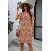 imageATHMILE Dresses for Women Casual Summer Boho Dress Short Sleeve Fashion Beach Vacation Clothes V Neck Date OutfitsBoho Printed