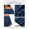 imageATHMILE Off The Shoulder Tops for Women 2026 Y2K Loose Fit Tops Oversized Tshirts Fashion Going Out Outfits Casual Basic Tees0blue