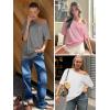 imageATHMILE Off The Shoulder Tops for Women 2026 Y2K Loose Fit Tops Oversized Tshirts Fashion Going Out Outfits Casual Basic Tees0khaki