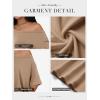 imageATHMILE Off The Shoulder Tops for Women 2026 Y2K Loose Fit Tops Oversized Tshirts Fashion Going Out Outfits Casual Basic Tees0khaki