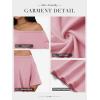 imageATHMILE Off The Shoulder Tops for Women 2026 Y2K Loose Fit Tops Oversized Tshirts Fashion Going Out Outfits Casual Basic Tees0pink