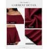 imageATHMILE Off The Shoulder Tops for Women 2026 Y2K Loose Fit Tops Oversized Tshirts Fashion Going Out Outfits Casual Basic Tees0winered