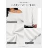 imageATHMILE Off The Shoulder Tops for Women 2026 Y2K Loose Fit Tops Oversized Tshirts Fashion Going Out Outfits Casual Basic TeesWhite