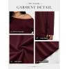 imageATHMILE Off The Shoulder Tops for Women 2026 Y2K Loose Fit Tops Oversized Tshirts Fashion Going Out Outfits Casual Basic TeesWine Red