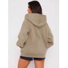 imageATHMILE Oversized Hoodies for Women Fall Sweatshirts Zip Up Hoodie Casual Jackets Y2k Fashion Outfits Winter Clothes 2026Coffeegrey